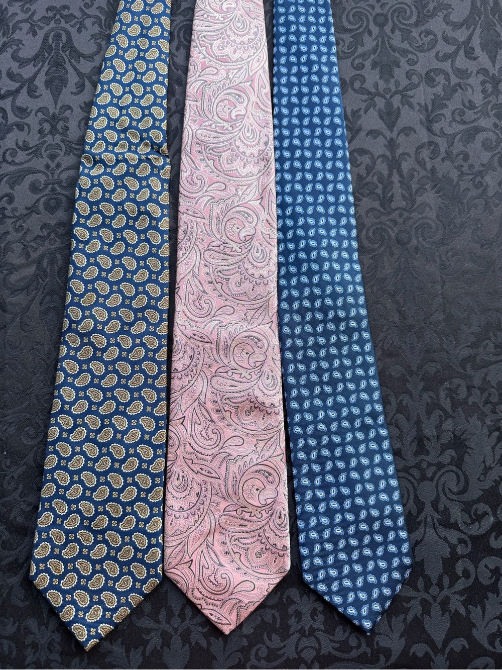 3 Men’s Neckties Robert Talbott Best of Class Nordstrom Silk Tie Lot REF# 17134